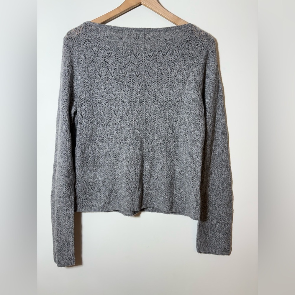 Abercrombie & Fitch NWT merino wool blend Gray Women's Sweater Sz XL - Picture 4 of 9